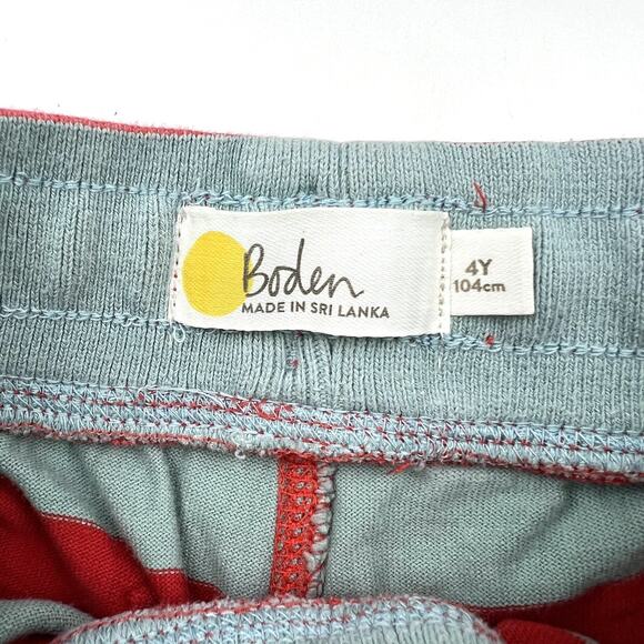 Mini Boden Striped Jersey Baggies Shorts - Picture 4 of 5